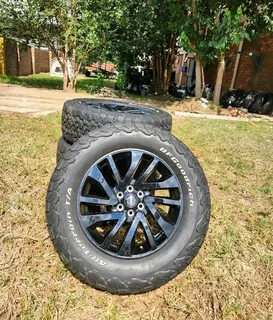 Nissan Navara mags size 18 with bf Goodrich tyres