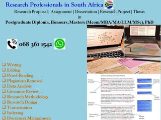 Writing, Editing~Research Dissertation, Research Proposal, Assignment in Honours, MBA/LLM/MA/Msc/PhD