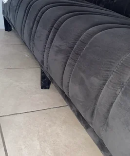 Dark grey sleeper couch