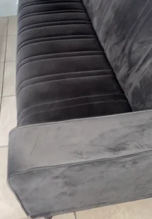 Dark grey sleeper couch