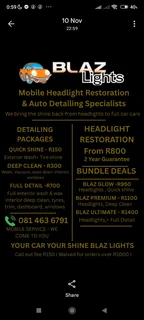 Brilliant headlights restoration