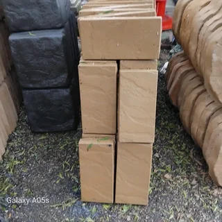 ROCKFACE PAVING SLABS AND ARTIFICIAL GRASS
