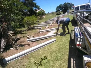 VIBRACRETE SLABS, POLES SUPPLY AND FIT