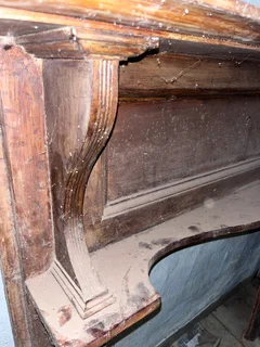 19th Century Victorian Cast Iron Tiled Fireplace and Mantel