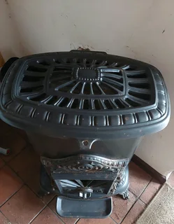 Antique Franco-Belge Anthracite Heater