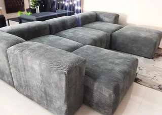 L couch R2999 pic3 in 2 pieces, pic1 R5999, CatalogAttached PAY ON DELIVERY