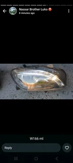 W166 Ml Headlight