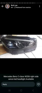 W206 C Class Xenon Led Headlight