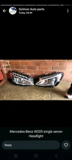 W205 Single Xenon Headlights