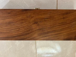 Handmade knife with Giraffe bone handle and wooden didplay box