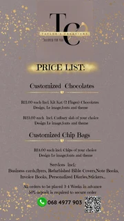 Customized Party Favors