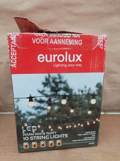 Eurolux H292 Party String Lights LED 10PK Warm White