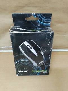 M5-1 Mecer Black optical Mouse with PS2 connector
