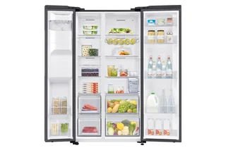 Samsung 660L Black Side by Side Fridge A++ Energy with Water Dispenser RS64