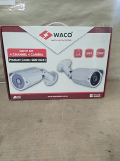 Waco - 4 Channel CCTV Surveillance Kit with 4 Cameras &amp; DVR 1TB Hard Drive