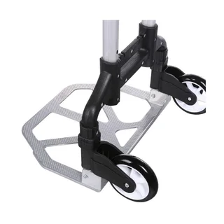 Multi-Functional Aluminium Alloy Foldable Trolley- Holds upto 75kg (Black)
