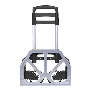 Multi-Functional Aluminium Alloy Foldable Trolley- Holds upto 75kg (Black)