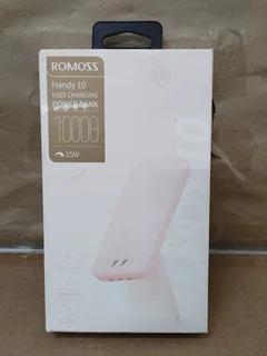 Romoss Pastel 10000mAh 15W Power Bank With Built in Cables - Pink
