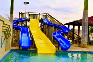 SWIM POOL and FUN PARK SLIDES