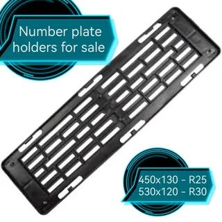 Number plate holders R25