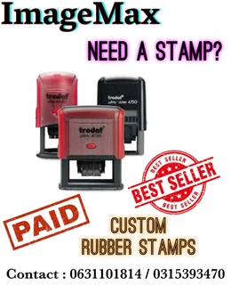 Personalised rubber stamps