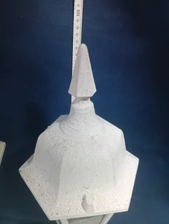 Pair of metal lanterns