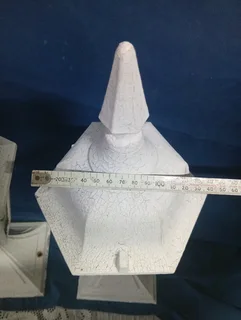 Pair of metal lanterns