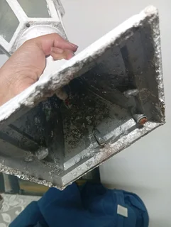 Pair of metal lanterns