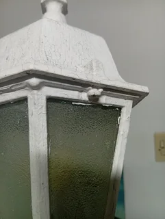 Pair of metal lanterns