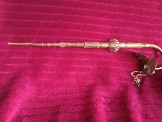 Brass opium pipe