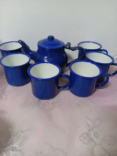 Enamel coffee set
