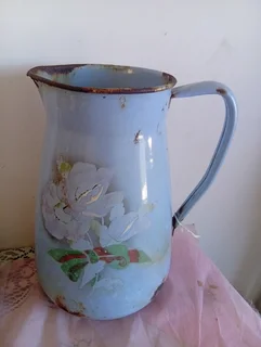 Large enamel Bavaria jug