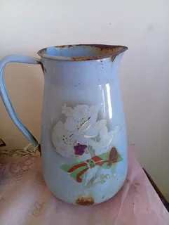 Large enamel Bavaria jug