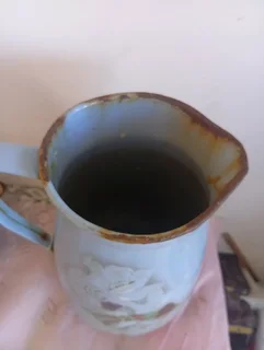 Large enamel Bavaria jug