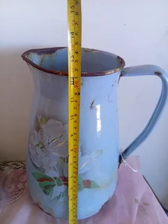 Large enamel Bavaria jug