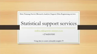 Statistical Analysis using SPSS