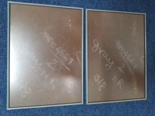 2 Grey Aluminium edge to edge Picture Frames