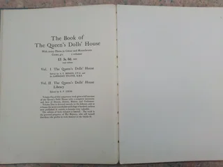 1924 Original Book of Queens Dolls House