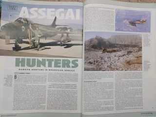 2 Air Enthusiast Magazines Featuring Rhodaf Hawker Hunters