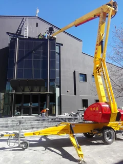 NiftyLift 210 Cherry Picker Trailer Mount Aerial Platform for sale.