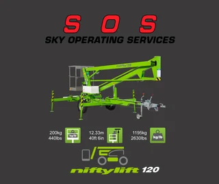 New Niftylift Cherry Picker Trailer Mount 120me - Special Price - While Stock Lasts