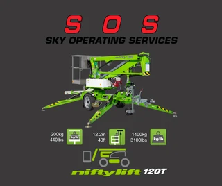 New Niftylift 120T Cherry Picker Trailer Mount