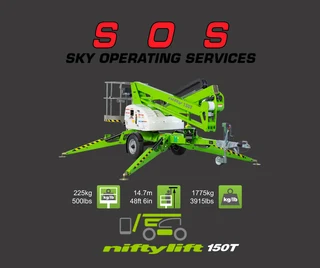 New Niftylift 150T Cherry Picker Trailer Mount