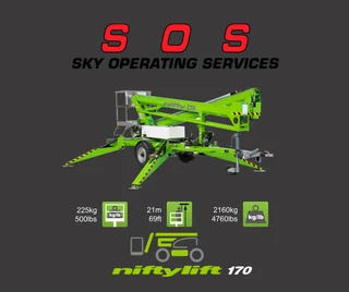 New Niftylift 170HPE Cherry Picker Trailer Mount