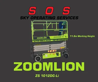 Lithium-Ion  Zoomlion ZS 1012DC-Li 11.8m Slab Scissor Lift