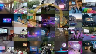 "Big Screen Bliss: Pop-Up Movie Magic at Your Party/Event!"