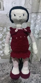 Handmade Crochet Doll about 40cm height- Black Friday Special