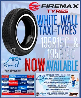 White Wall Taxi Tyres