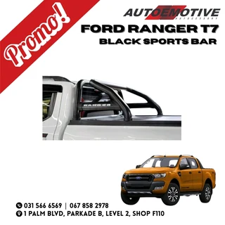 Ford Ranger T7 Sports Bar Black Sports Bar