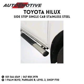 Toyota Hilux Single Cab Side Steps - Stainless Steel